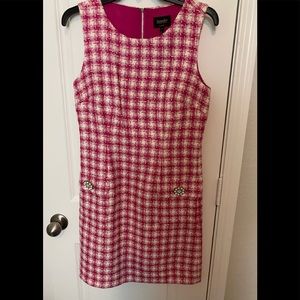 Laundry by Shelli Segal Los Angeles Hot pink and ivory dress